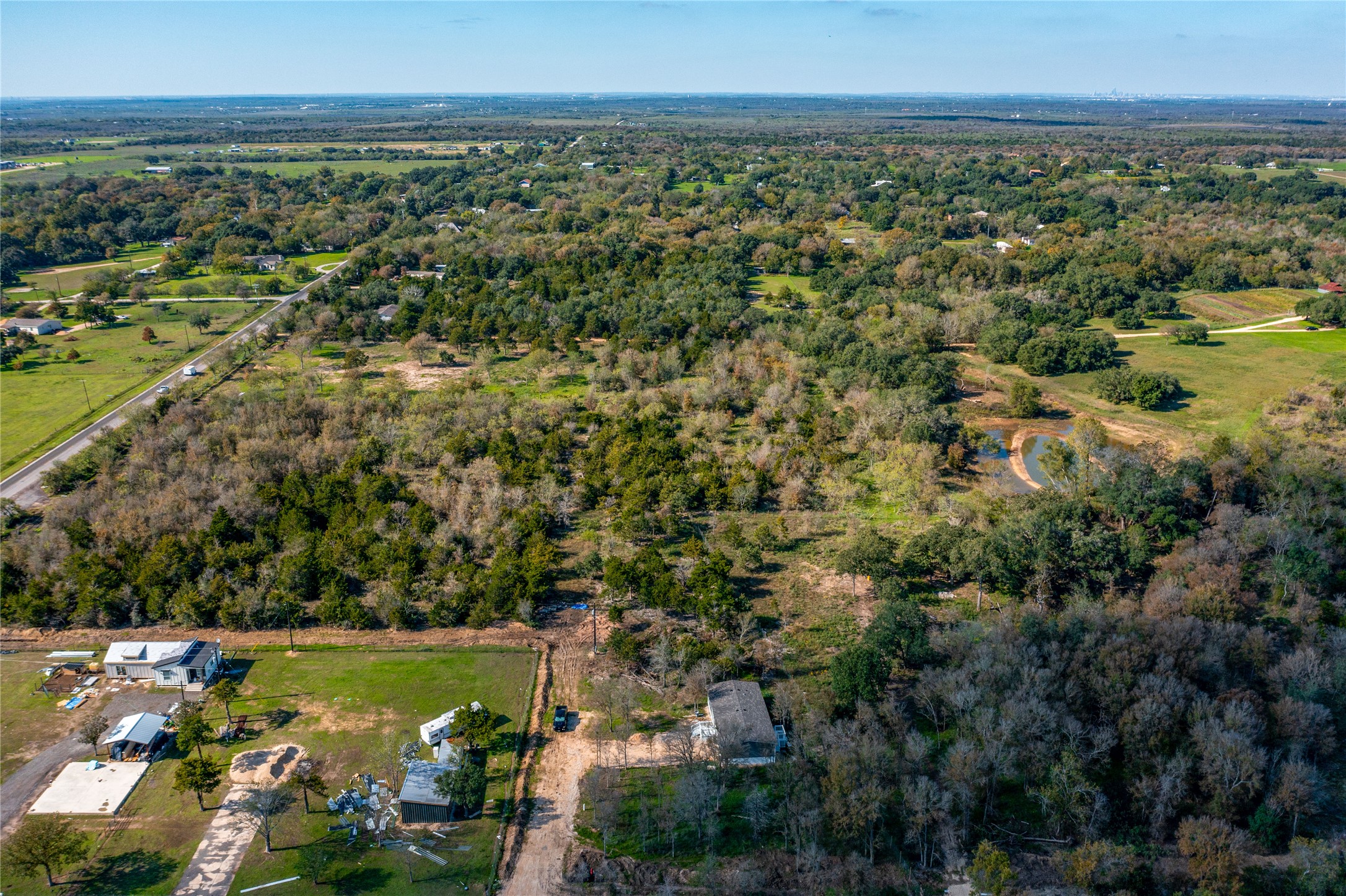 105 Crooked Road Dale, TX 78616 - Photo 4 of 11 an aerial view of a residential houses with outdoor space