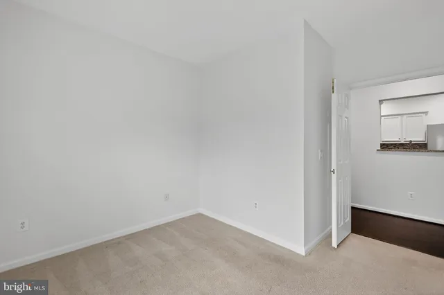 a view of an empty room