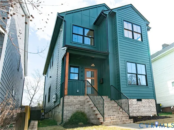 a front view of a house