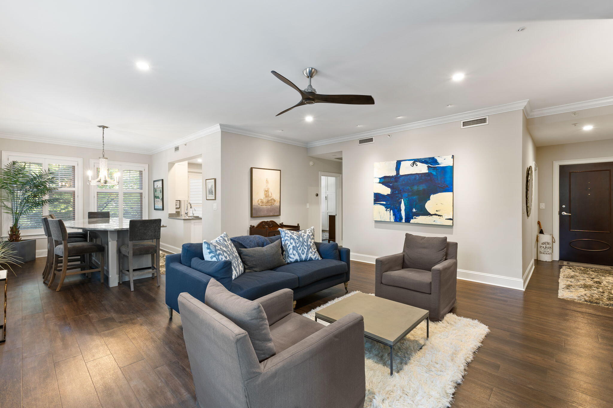 498 Albemarle Road, Unit 207 Charleston, SC 29407 - Photo 4 of 23 Living room into dining area