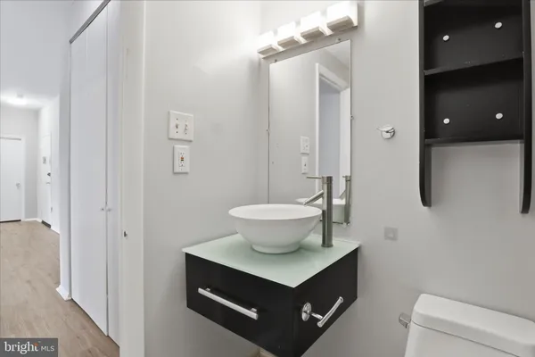 a bathroom with a sink and a toilet