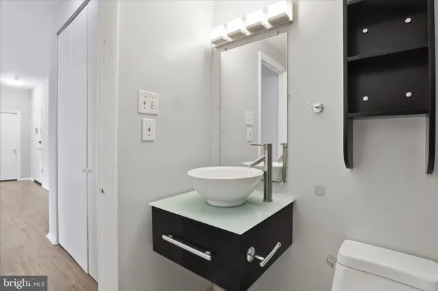 a bathroom with a sink and a toilet