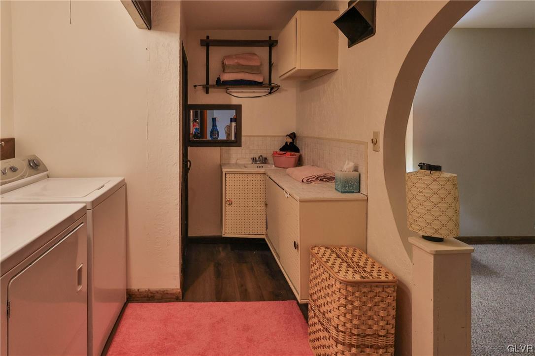 3319 Spring Valley Road Slatington, PA 18080 - Photo 21 of 44 Lower level Washer and Dryer with door to office a