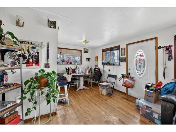 a living room with lots of furniture
