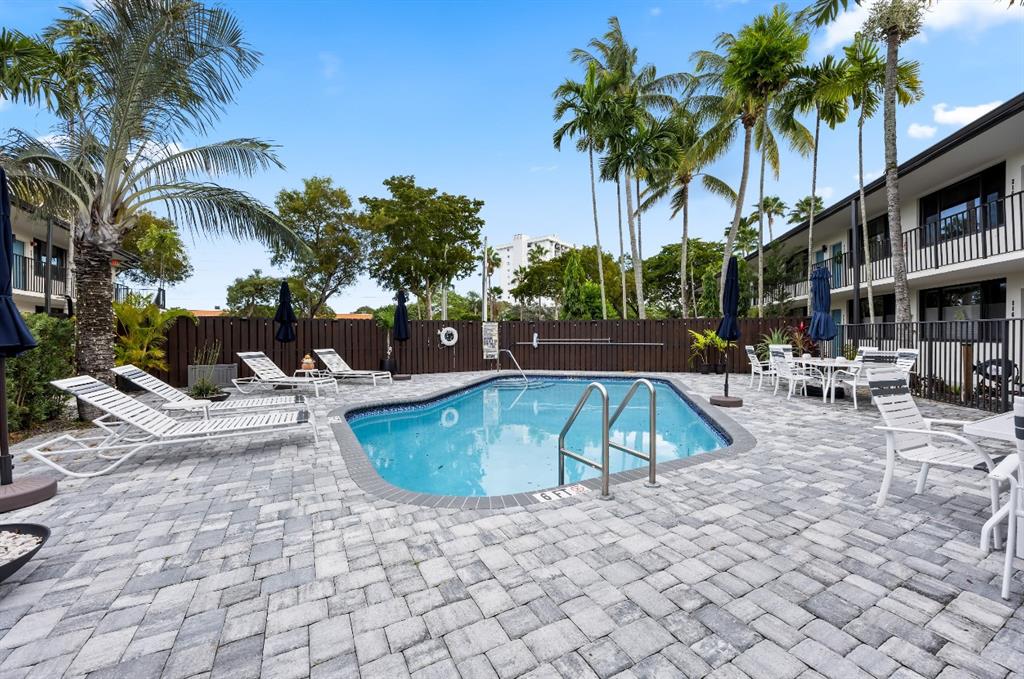 1901 North Andrews Avenue, Unit 222 Wilton Manors, FL 33311 - Photo 17 of 23 a view of outdoor space with seating area