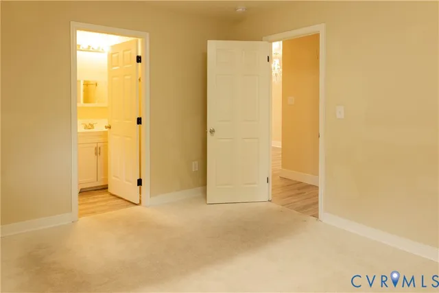 a view of an empty room