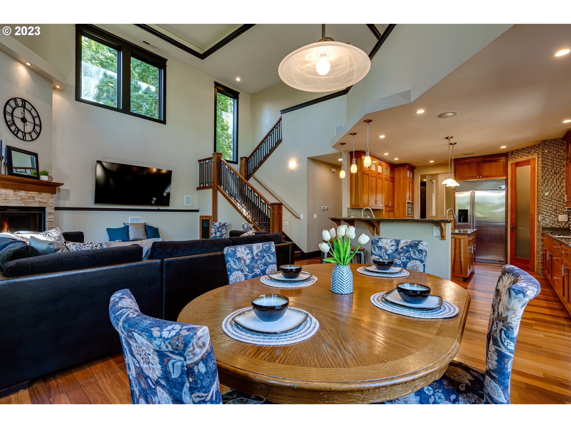 3321 Michael Lane Eugene, OR 97405 - Photo 20 of 46 a living room with furniture and a flat screen tv