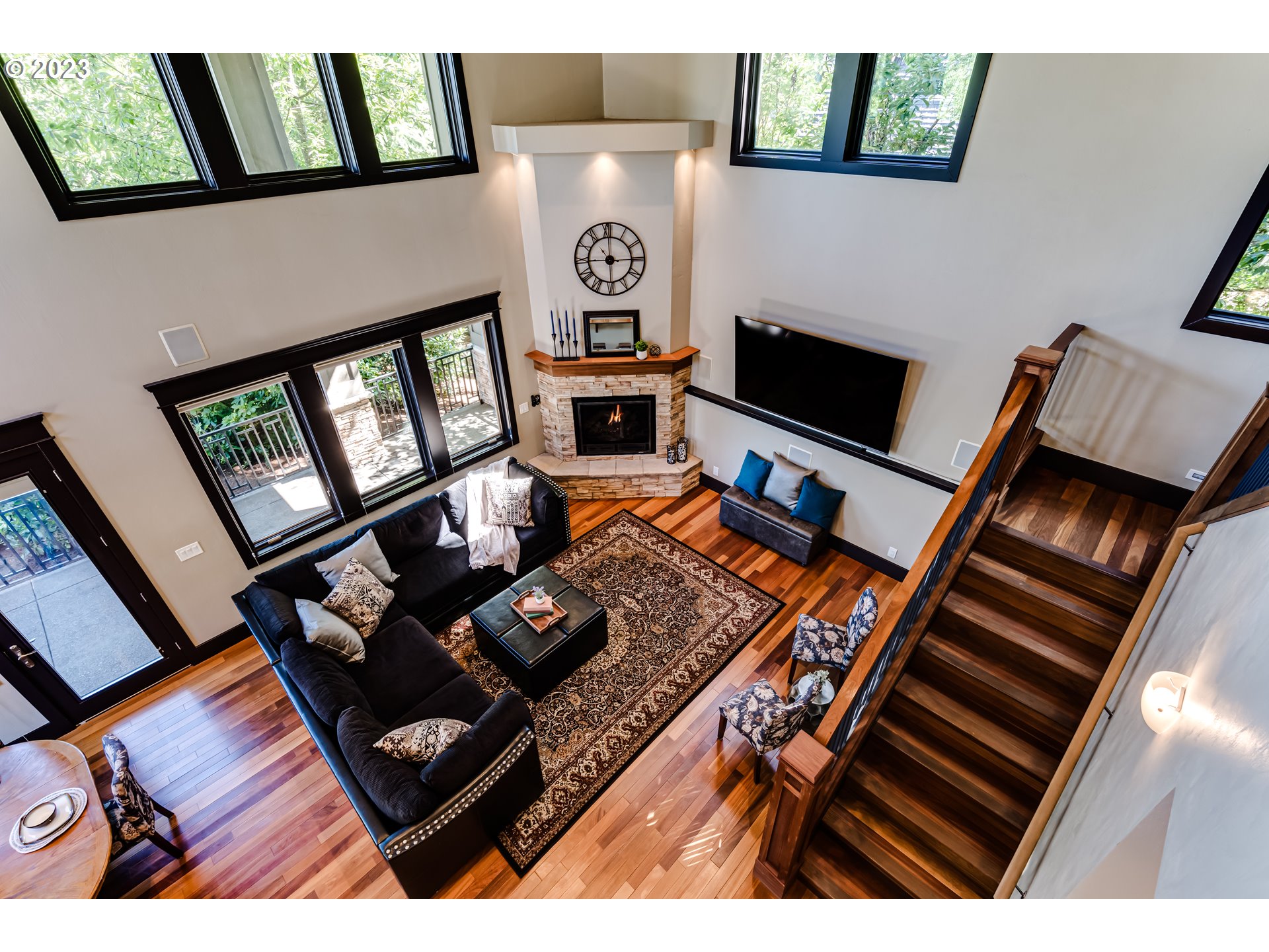 3321 Michael Lane Eugene, OR 97405 - Photo 24 of 46 a living room with furniture and a flat screen tv
