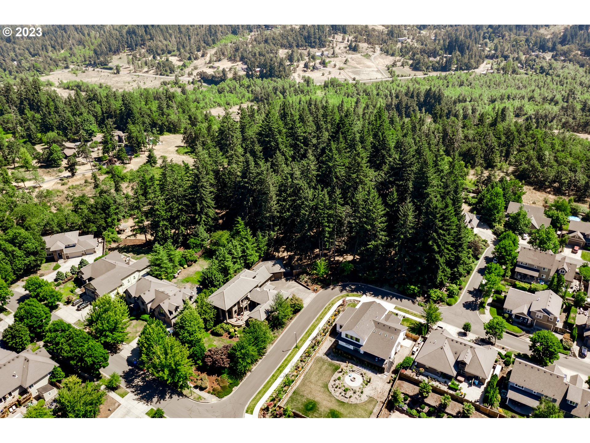 3321 Michael Lane Eugene, OR 97405 - Photo 44 of 46 an aerial view of house with yard