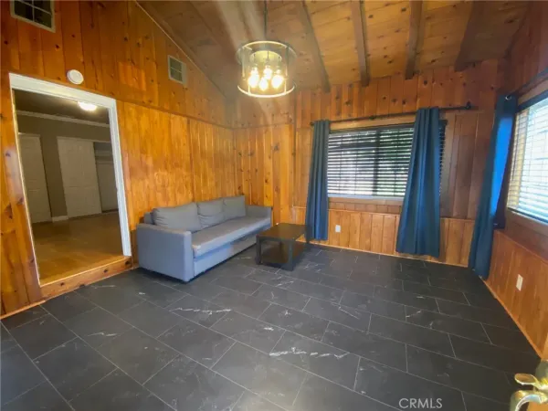 a view of an entryway with a door