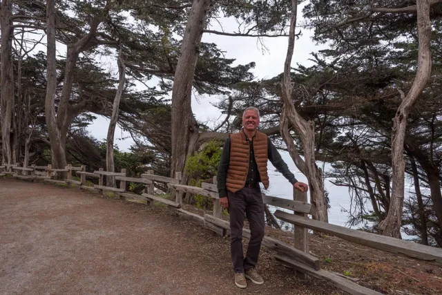 a view of a lake with beach and ocean view