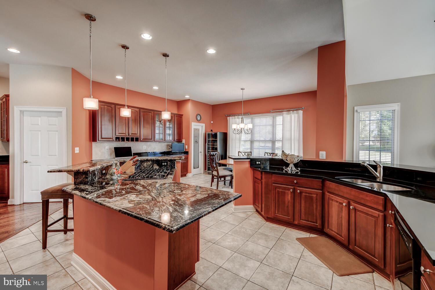 829 Stable Manor Road Reisterstown, MD 21136 - Photo 14 of 53 CHERRY CABINETS, GRANITE COUNTERS & WALK-IN PANTRY