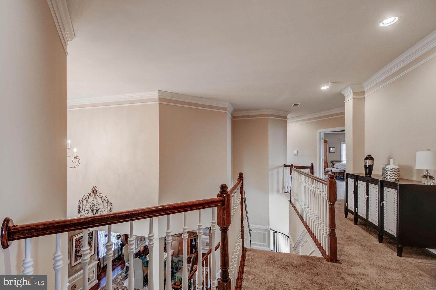 829 Stable Manor Road Reisterstown, MD 21136 - Photo 36 of 53 UPPER LEVEL HALL OVERLOOKS THE FOYER