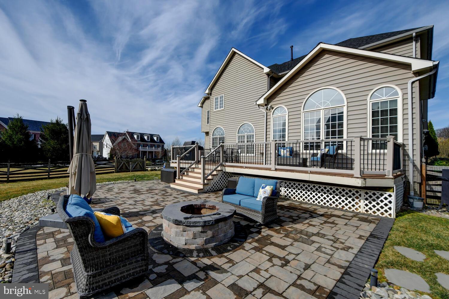 829 Stable Manor Road Reisterstown, MD 21136 - Photo 45 of 53 CUSTOM STONE PATIO WITH FIRE PIT