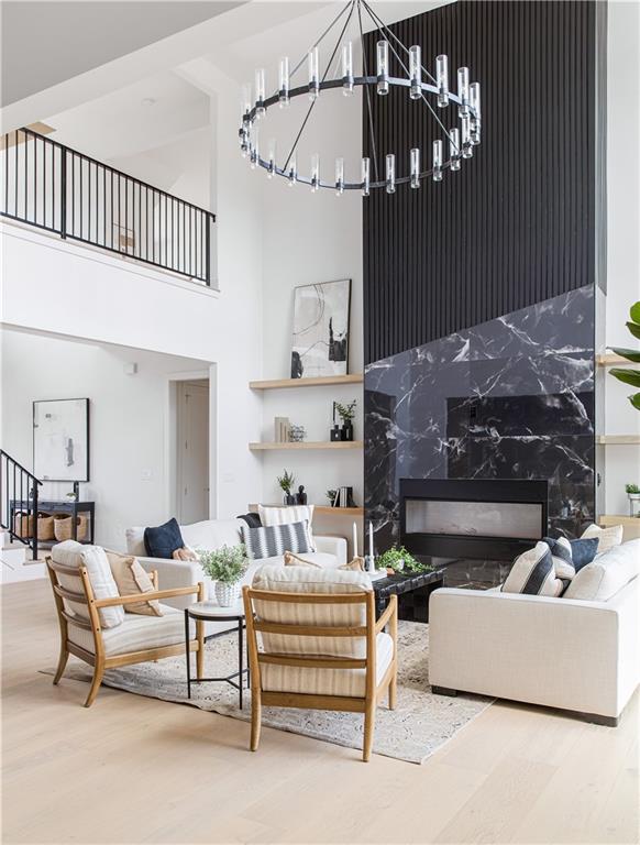 3300 Jack Glass Road Monroe, GA 30656 - Photo 10 of 54 a living room with furniture and a fireplace