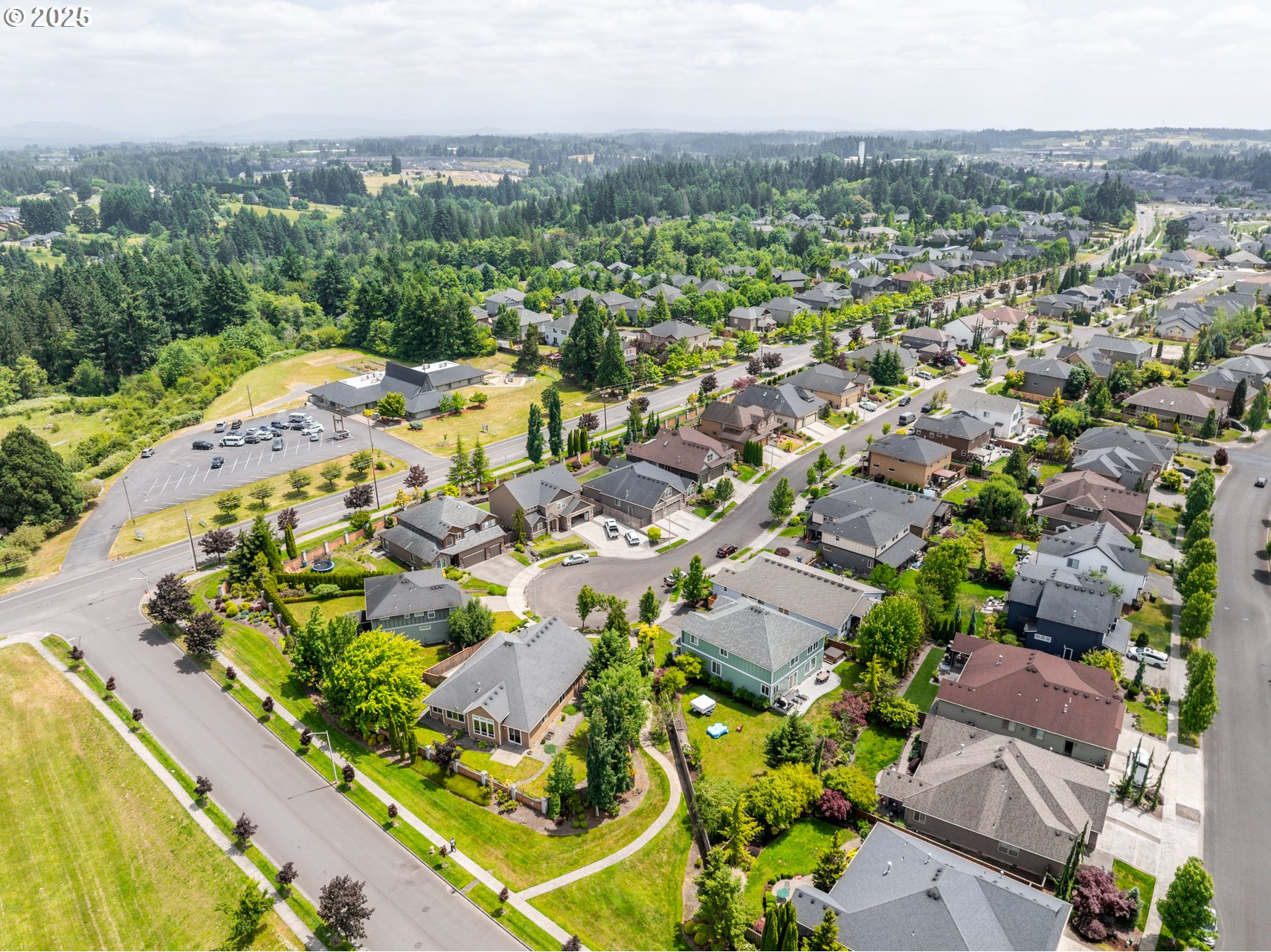 1401 South Dusky Drive Ridgefield, WA 98642 - Photo 43 of 46 an aerial view of residential houses with outdoor space