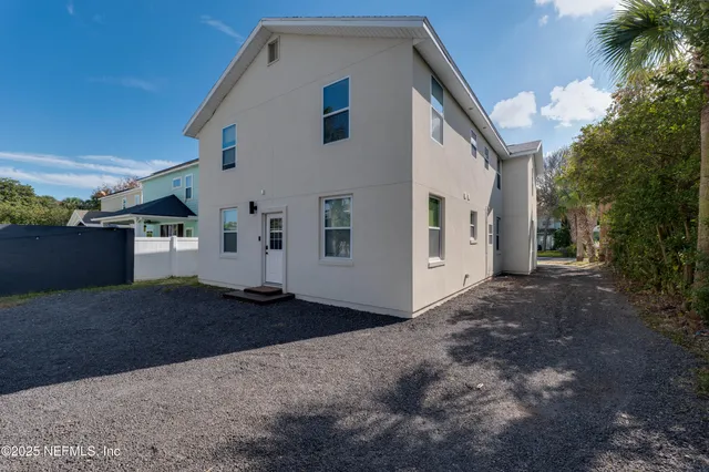 a view of a balcony with an ocean view