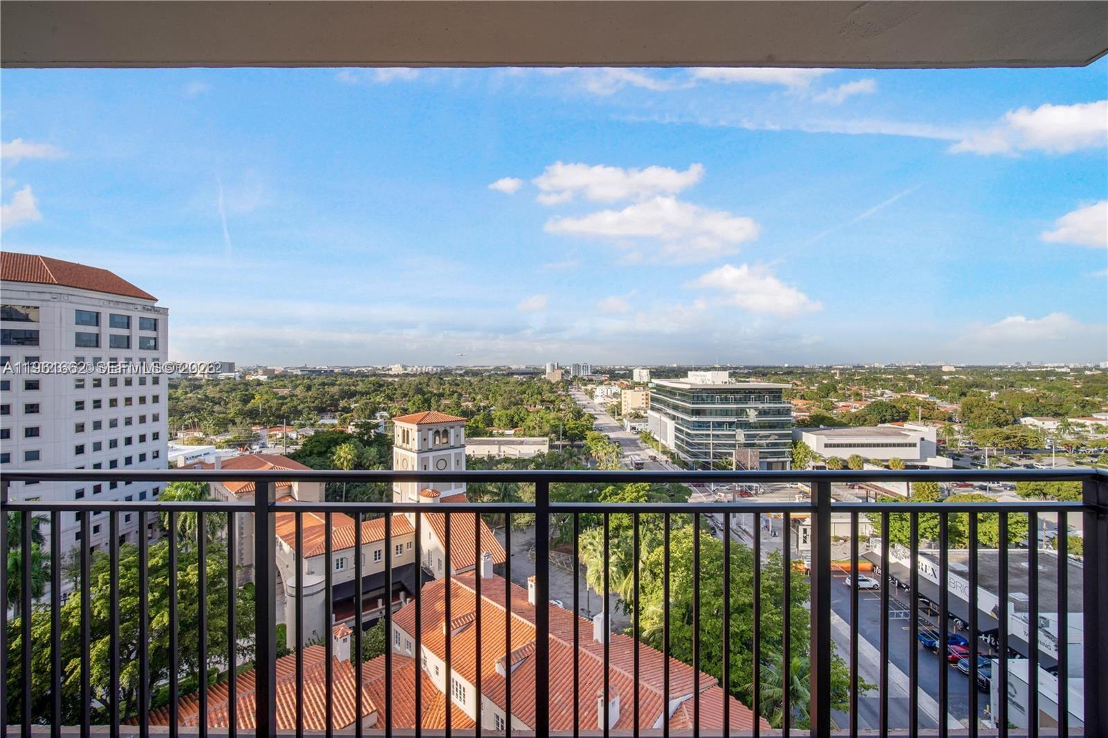 888 Douglas Road, Unit 1401 Coral Gables, FL 33134 - Photo 9 of 43 a view of city from balcony