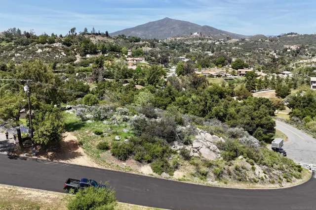 a view of a lush green hillside and houses