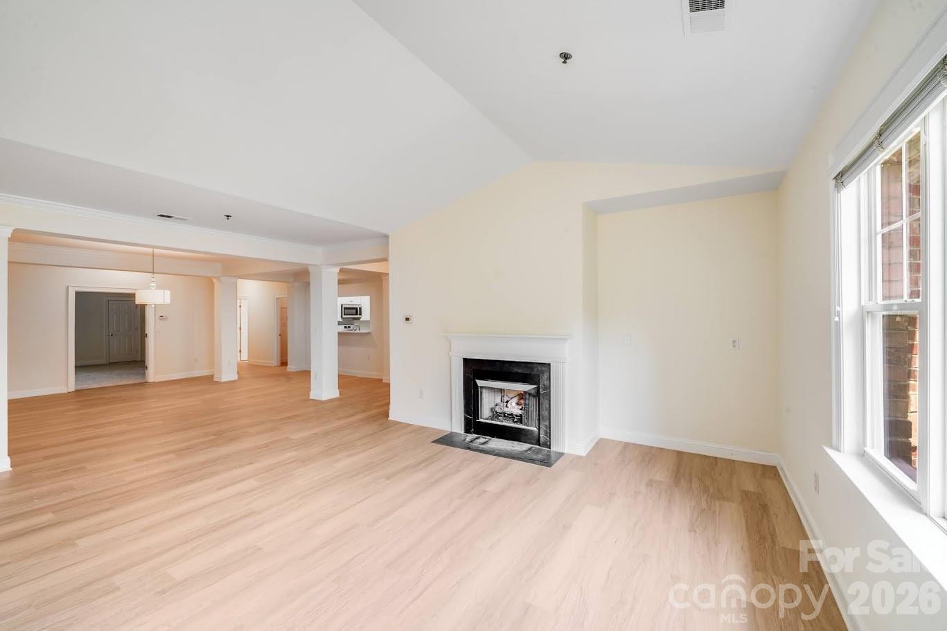 5601 Fairview Road, Unit 10 Charlotte, NC 28209 - Photo 10 of 28 a view of a livingroom with a fireplace