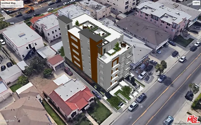 an aerial view of a city with lots of residential buildings