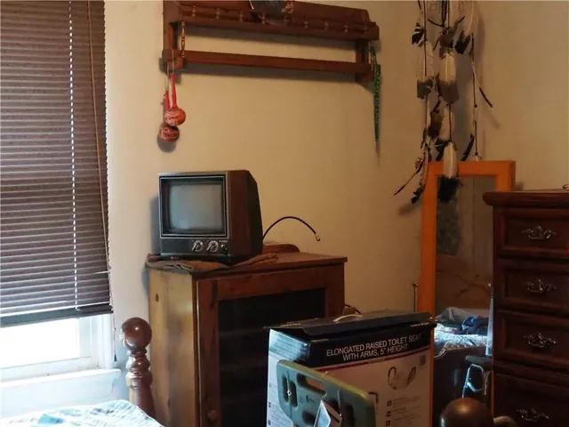 a front view of house with yard and trees