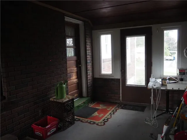 a room with gym equipment