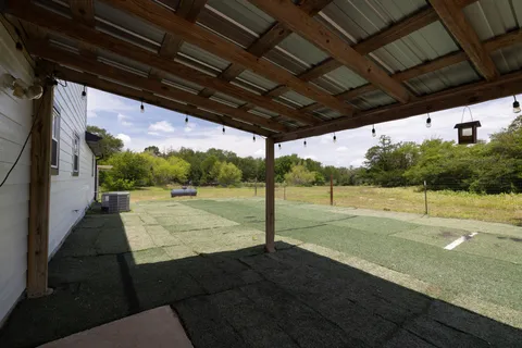 a view of a porch