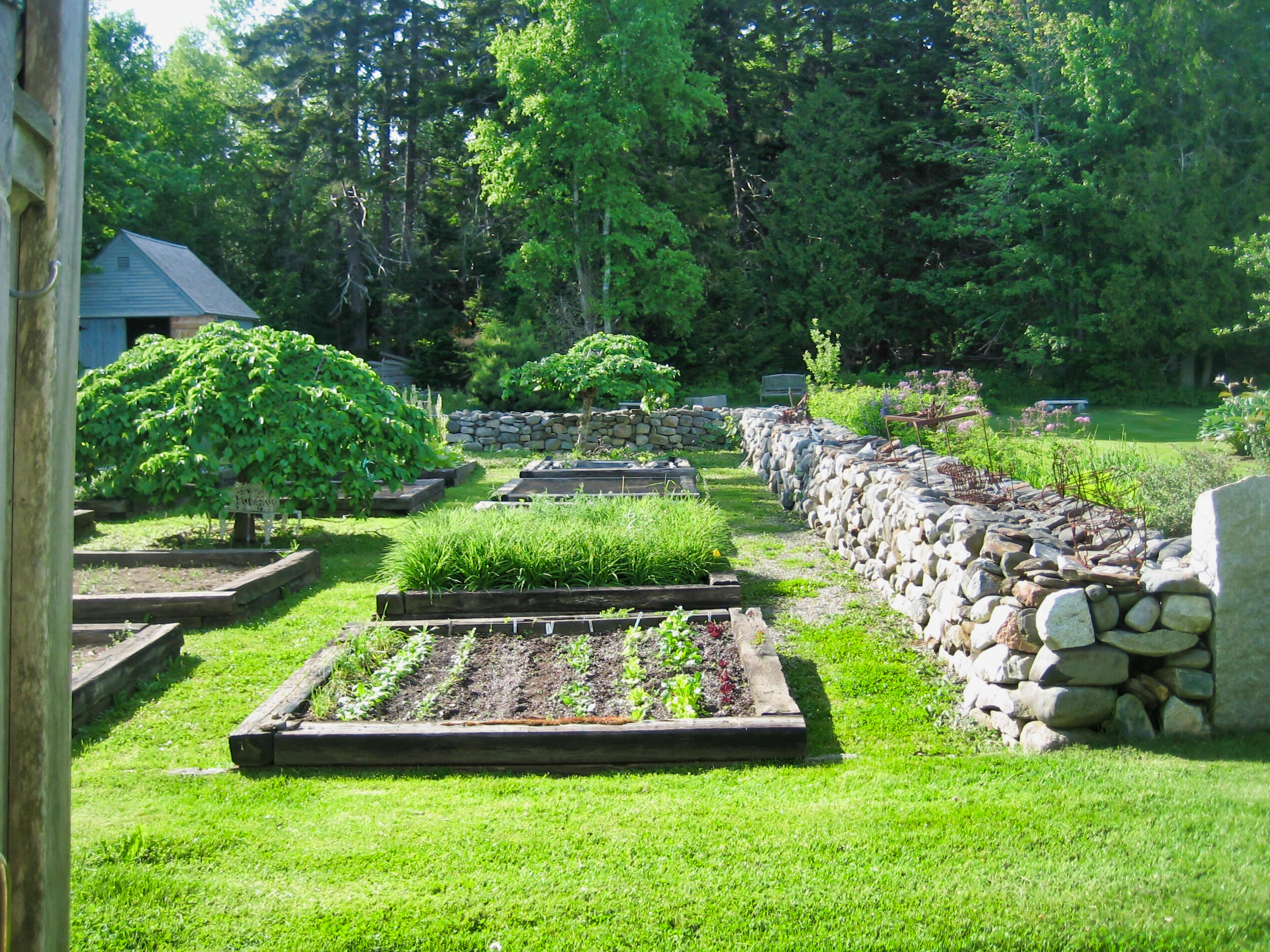 251 Reach Road Sedgwick, ME 04676 - Photo 40 of 48 Raised beds and stone wall