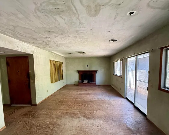 a room with furniture