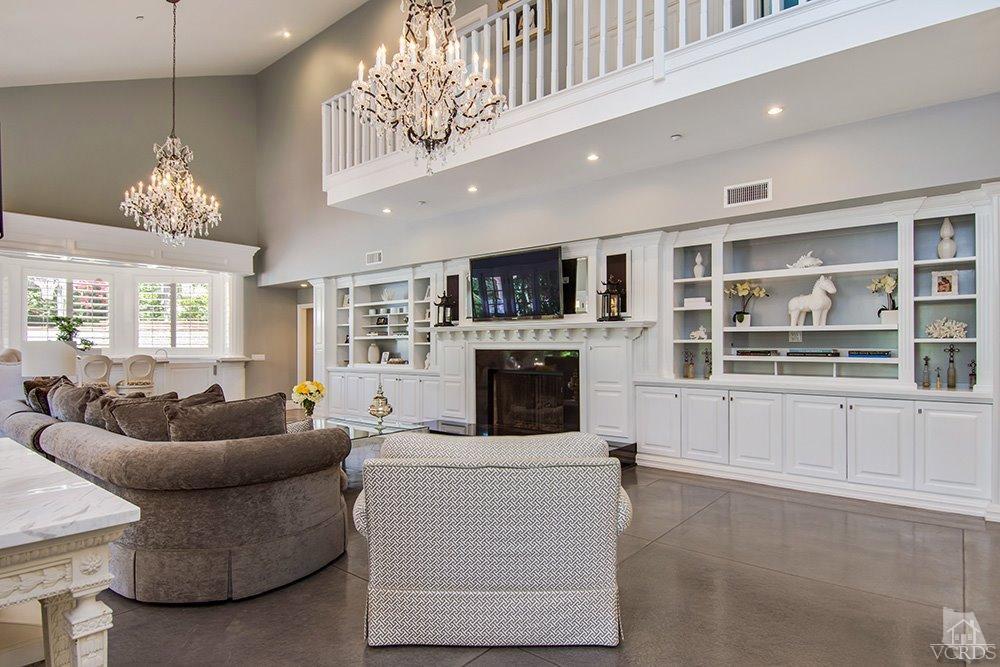 1784 Upper Ranch Road Westlake Village, CA 91362 - Photo 19 of 53 a living room with furniture and a fireplace