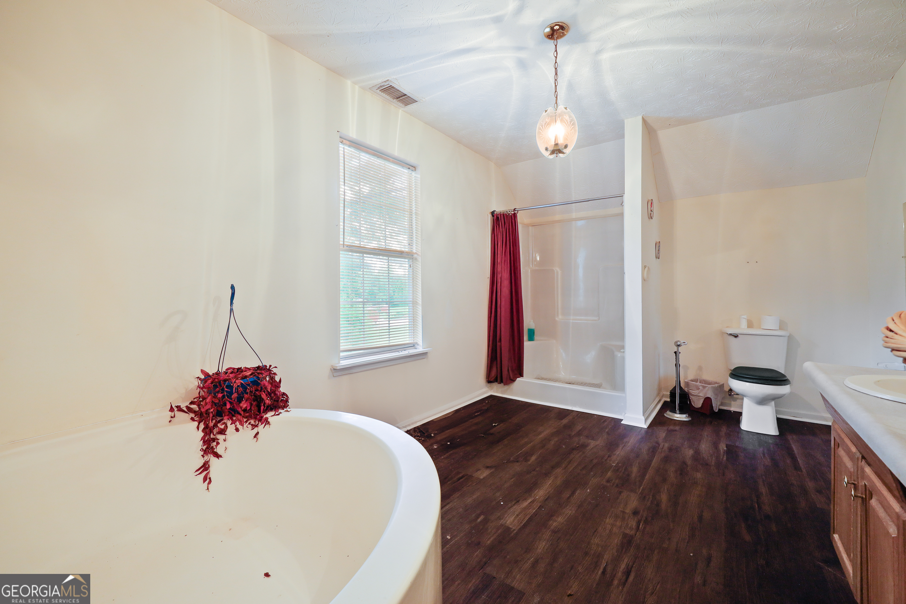2433 Bear Creek Road Statham, GA 30666 - Photo 29 of 58 a very nice looking room with wooden floor and a potted plant