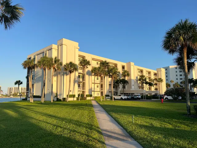 a building with trees in front of it