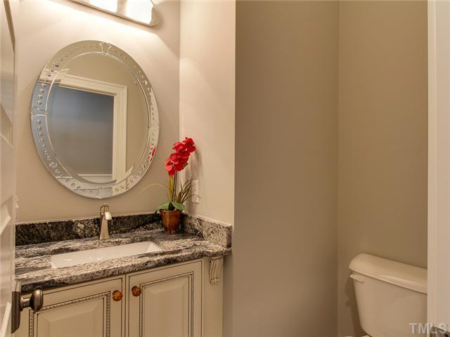 9238 Carlswood Court Raleigh, NC 27613 - Photo 11 of 24 The Half Bath Has Upgraded Lighting And Designer Vanity.