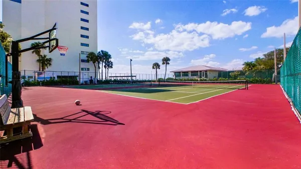 a view of a tennis court