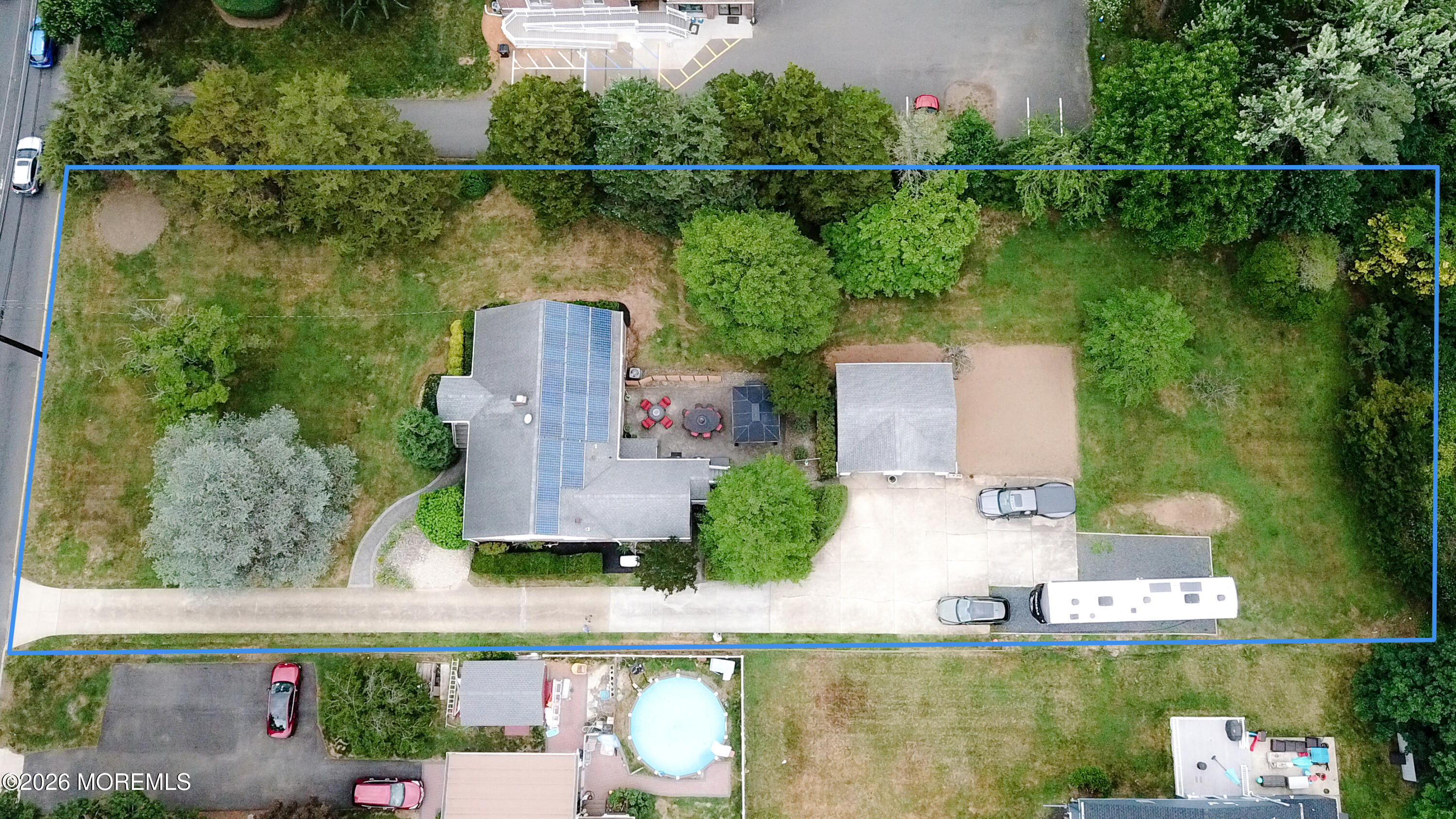 443 Newman Springs Road Lincroft, NJ 07738 - Photo 20 of 22 DJI_0217-propertyline