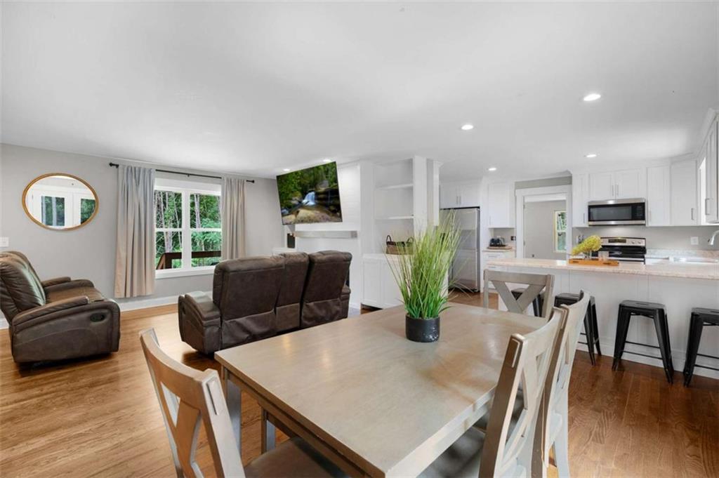 191 Hightower Loop Road Ranger, GA 30734 - Photo 12 of 27 a view of kitchen with dining table and chairs