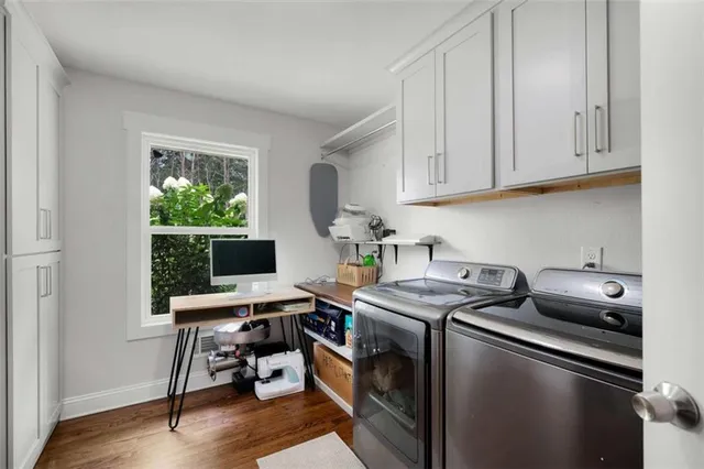 a room with storage and utility