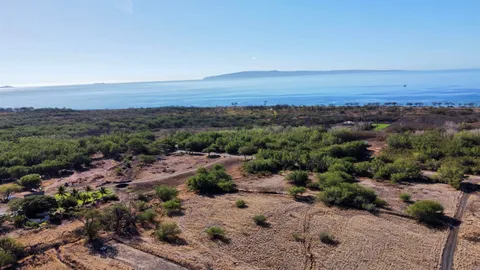 a view of a city with ocean view