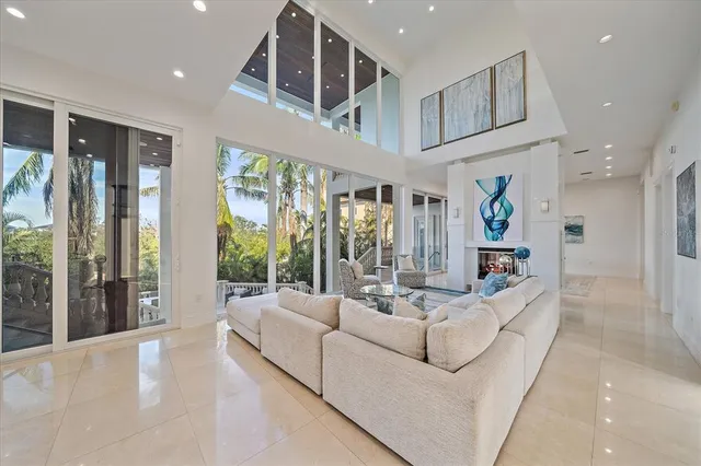 a kitchen with a sink and a refrigerator