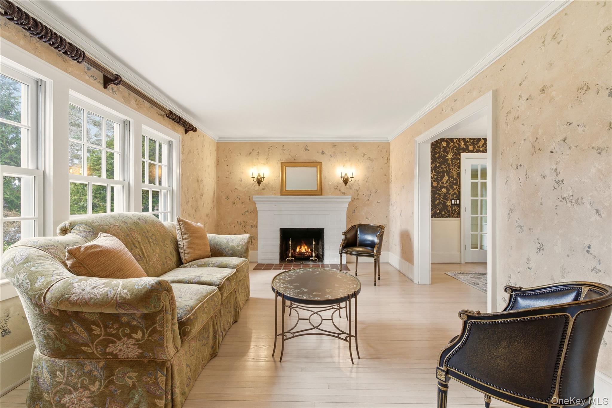 104 Fort Hill Road Huntington, NY 11743 - Photo 12 of 32 a living room with furniture and a fireplace
