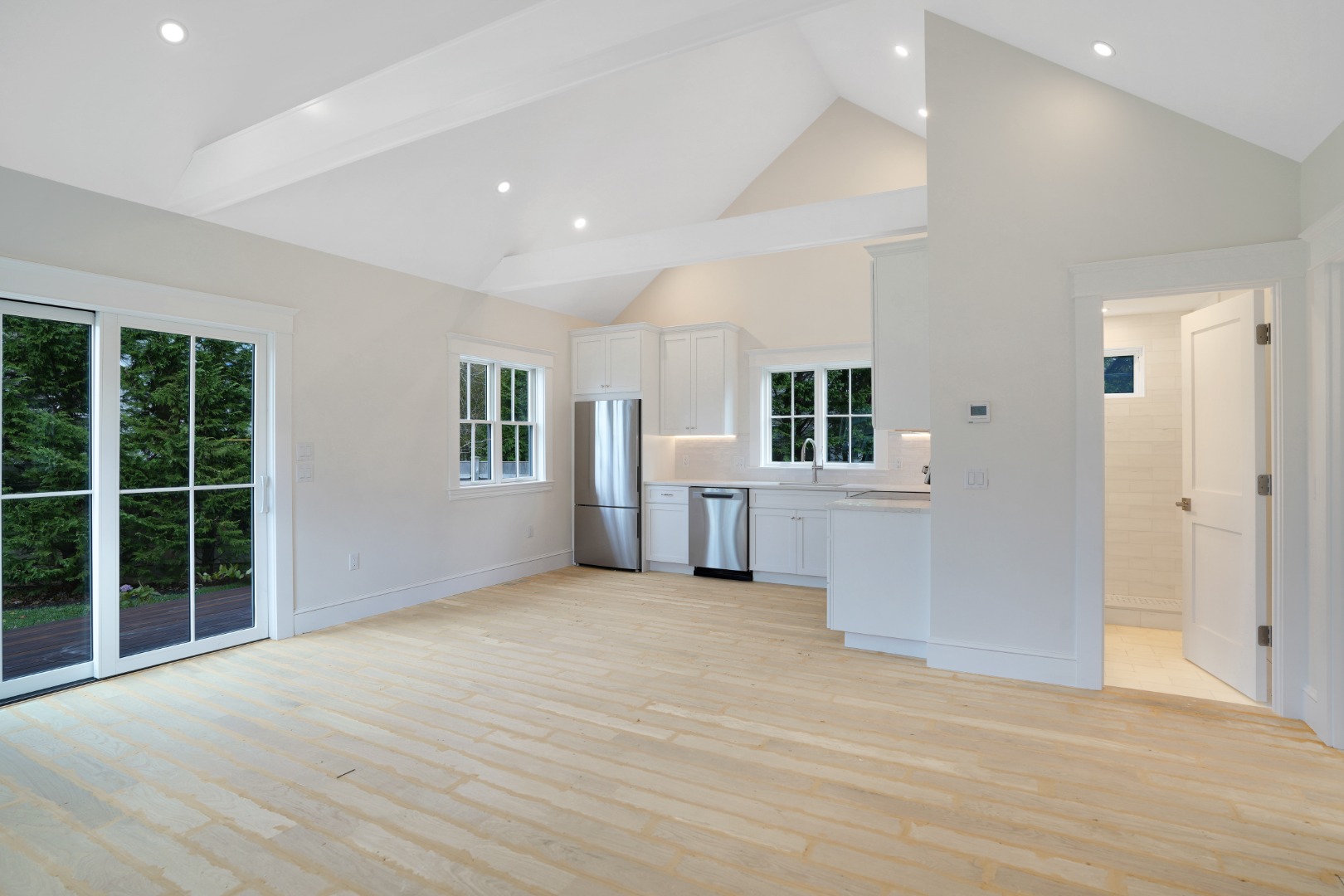 23 Pinehurst Road Edgartown, MA 02539 - Photo 53 of 57 a view of a big room with windows and entryway
