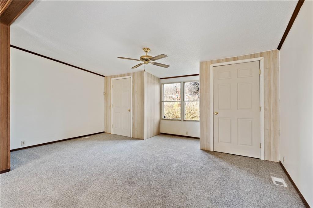 450 Concord Circle Road Beaver Falls, PA 15010 - Photo 10 of 25 Living Room with Two Storage Closets