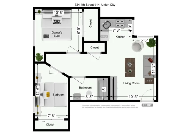 a car parked in front of a building