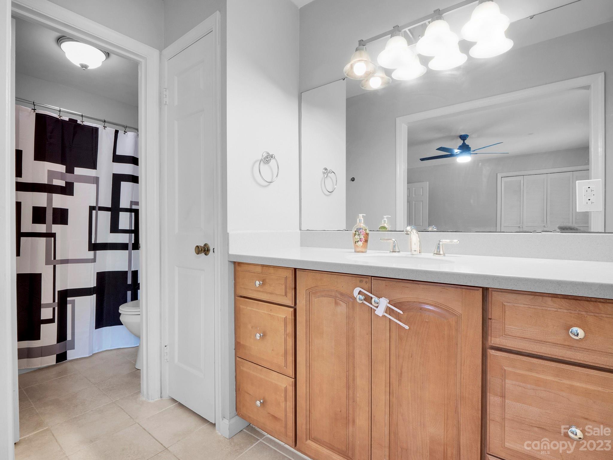 8072 Knights Bridge Road Charlotte, NC 28210 - Photo 13 of 23 a bathroom with a sink and a mirror