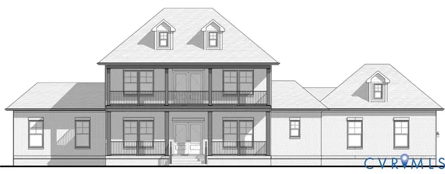 a front view of a house