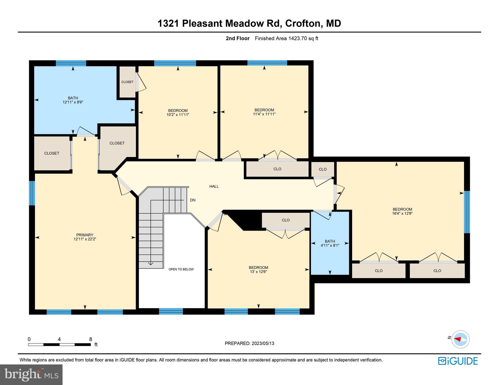 1321 Pleasant Meadow Road Crofton, MD 21114 - Photo 48 of 49 Upper Level Floor Plan