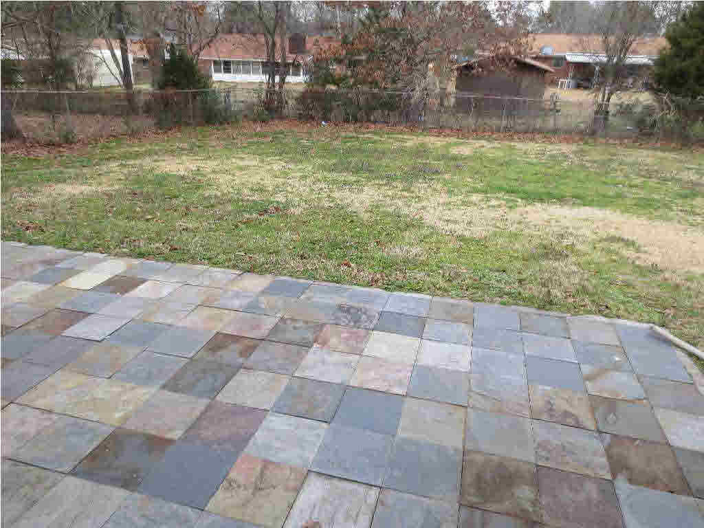 2374 Harahan Road Pearl, MS 39208 - Photo 16 of 17 Backyard Showing Slate Patio