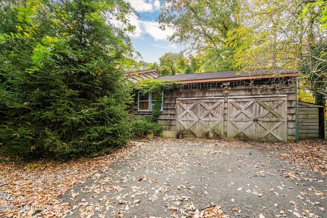a view of a porch with chairs