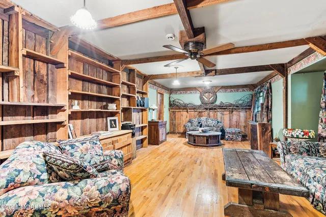 a room with gym equipment